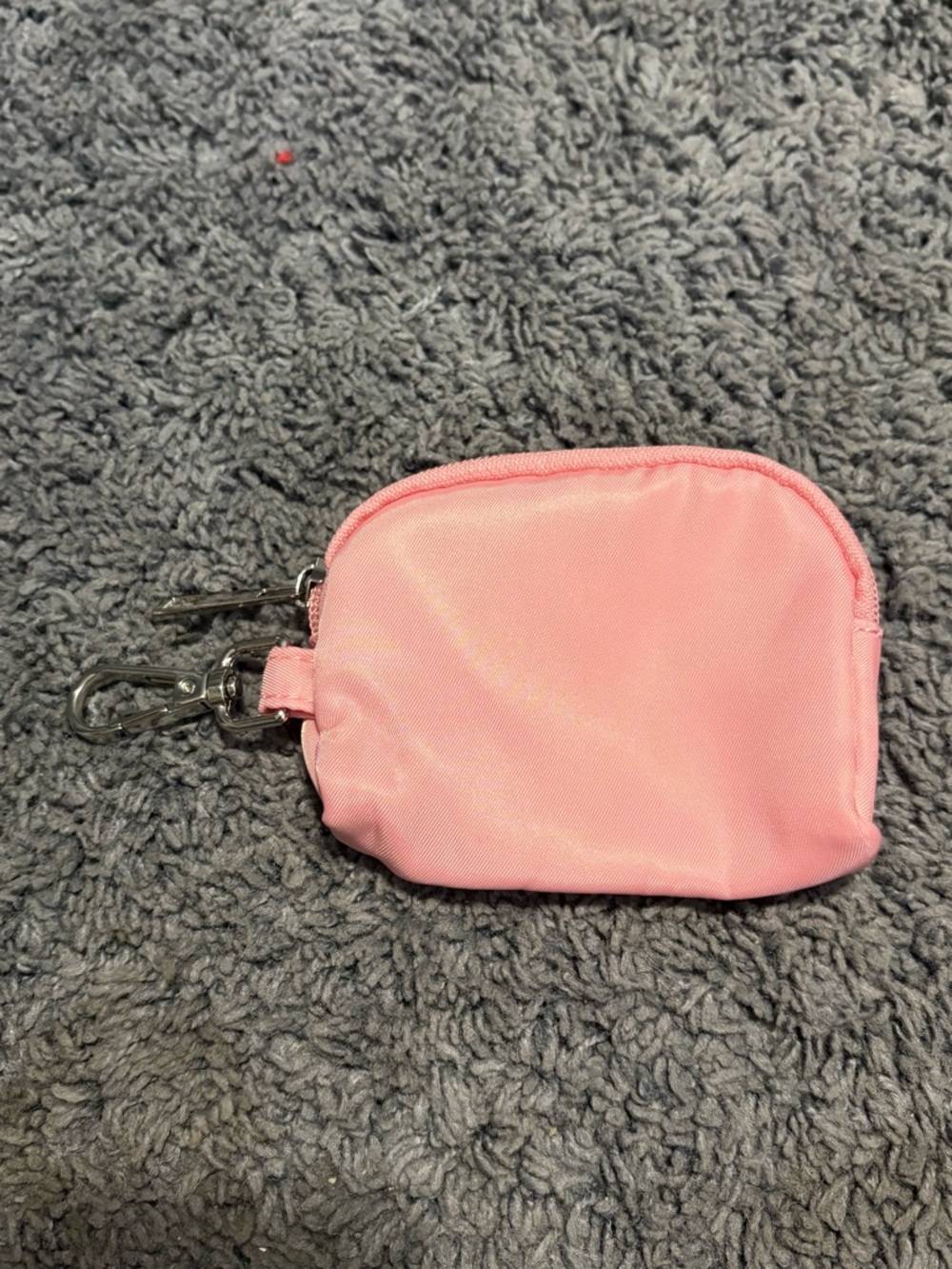 NWOT light pink keychain zipper pouch